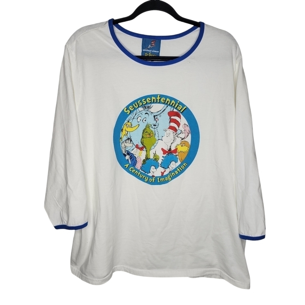 Vintage Dr.Seuss A Century of Imagination Long Sleeve Graphic T-Shirt Size XL